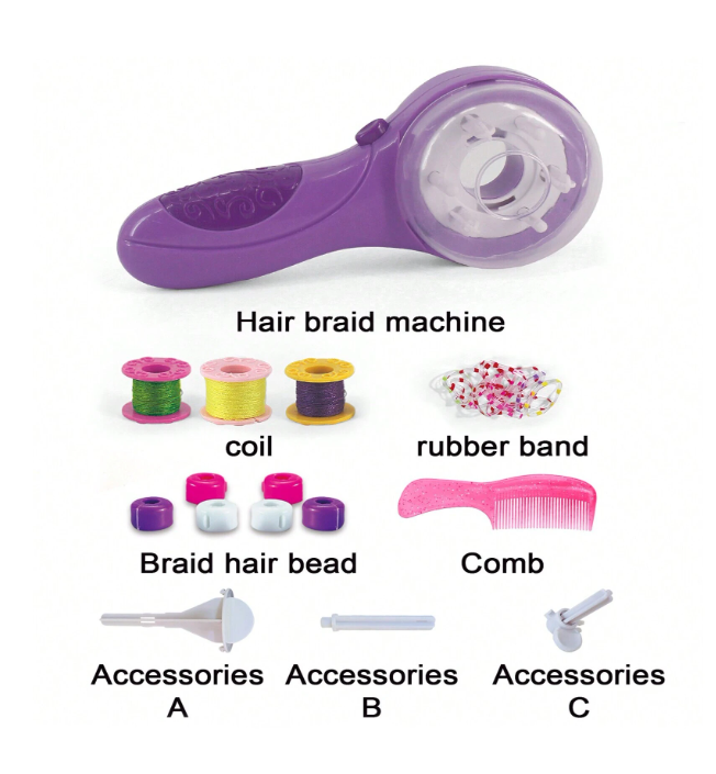 Σετ παιχνιδιού για πλεξούδα μαλλιών Set Styling Hair Stylist Accessories 917