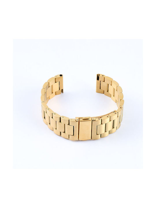 ΜΕΤΑΛΛΙΚΟ ΛΟΥΡΑΚΙ ΑΝΟΞΕΙΔΩΤΟ ΑΤΣΑΛΙ WEARABLES (APPLE WATCH 42/44/45/49mm) SP13.ΧΡΥΣΟ
