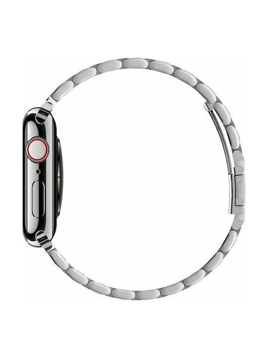 ΜΕΤΑΛΛΙΚΟ ΛΟΥΡΑΚΙ ΑΝΟΞΕΙΔΩΤΟ ΑΤΣΑΛΙ WEARABLES (APPLE WATCH 42/44/45/49mm) SP13.ΑΣΗΜΙ