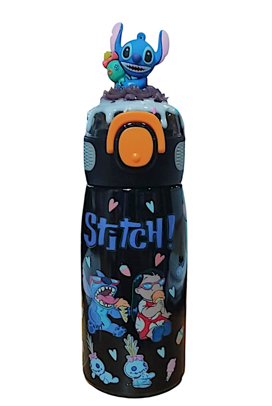 Stitch Θερμός παγούρι Ζεστό Κρύο 470ml 6856-14-3 Μαύρο