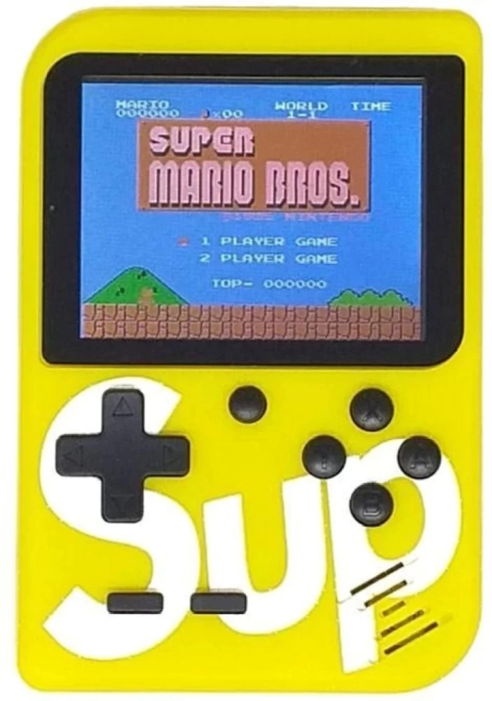 Ηλεκτρονική Παιδική Ρετρό Κονσόλα Sup Game Box 400 Κίτρινη