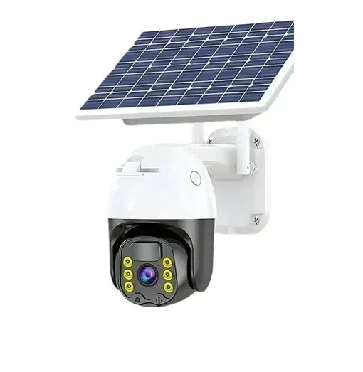 Ασύρματη Ηλιακή IP Κάμερα Ασφαλείας WiFi 2.0MP 1080p PTZ T06-4G Λευκό