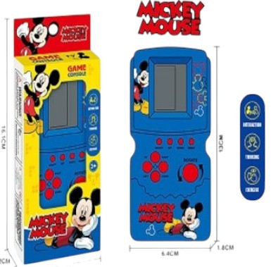 Tetris Mickey Mouse Game Ηλεκτρονική Παιδική Κονσόλα Χειρός για 3+ Ετών 8805 Mickey Mouse
