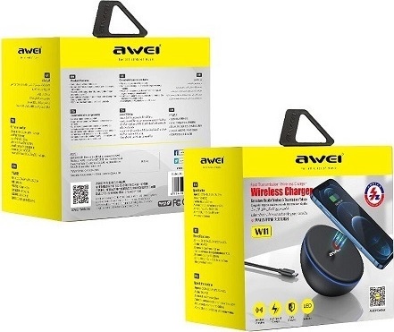 ΑΣΥΡΜΑΤΟΣ ΦΟΡΤΙΣΤΗΣ AWEI QI PAD QUICK CHARGE 3.0 W11 ΜΑΥΡΟ