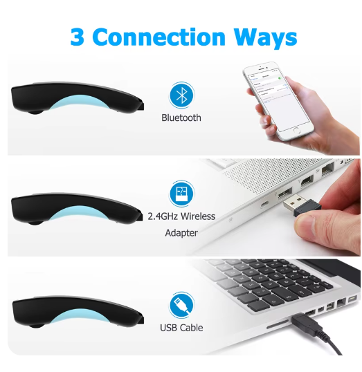 Ασύρματος σαρωτής γραμμωτού κώδικα 1D 2D CMOS USB Bluetooth Mini Pocket QR Reader IOS Android Windows για πληρωμή μέσω κινητού W6 C70