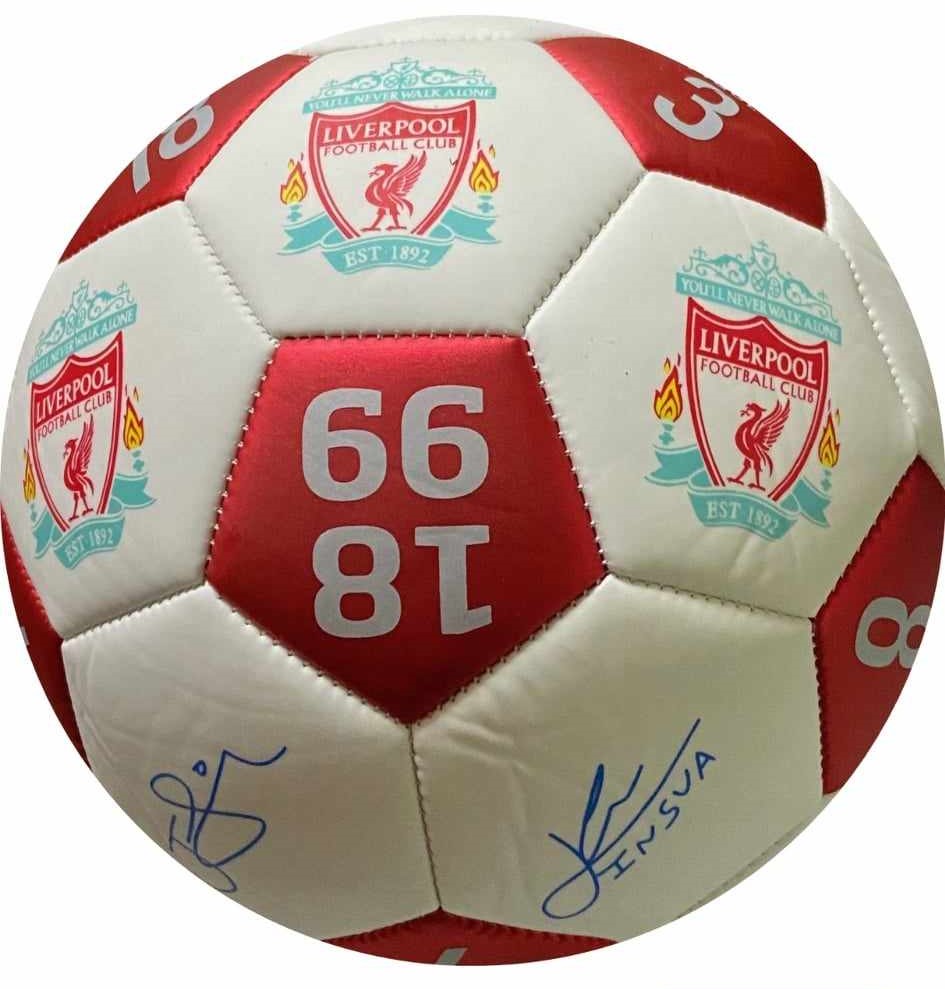 Παιδική Μπάλα Ποδοσφαίρου Liverpool Football Club Χ2 Λευκό/Κόκκινο