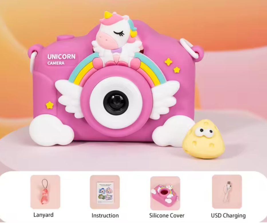 Κάμερα Unicorn 32G για κορίτσια  +3 ετών 1080P Unicorn XL830 Μωβ