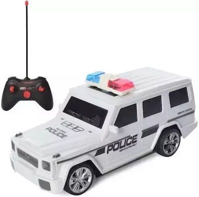 Τηλεκατευθυνόμενο Police Τζιπ Off Road με Φως & Χειριστήριο 6895-11 Λευκό