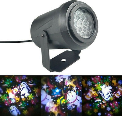 Χριστουγεννιάτικος Προβολέας Laser LED Ρεύματος Εσωτερικού Χώρου SE328-01 Μαύρο