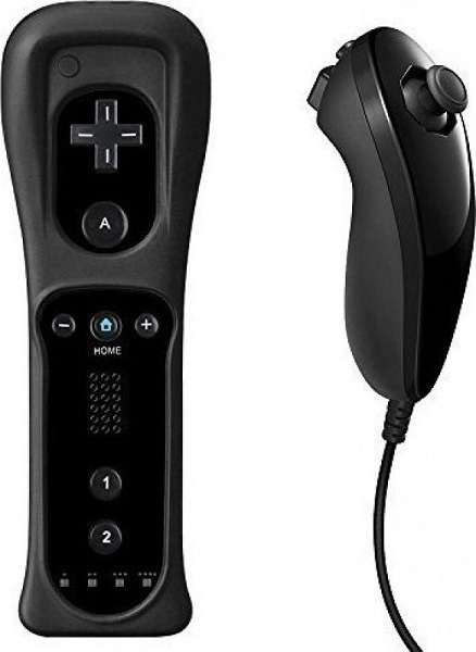 Remote Plus & Nunchuck Pack Ασύρματο Gamepad για Wii Z-898 Μαύρο