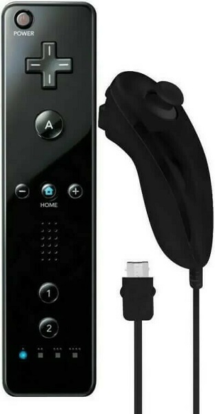 Remote Plus & Nunchuck Pack Ασύρματο Gamepad για Wii Z-898 Μαύρο