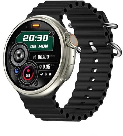 Z78 Ultra 1,52" AMOLED Στρογγυλό Smartwatch 49 mm Heart Rate Fitness tracker Series 8 Reloj Inteligente Ασύρματη φόρτιση Μαύρο